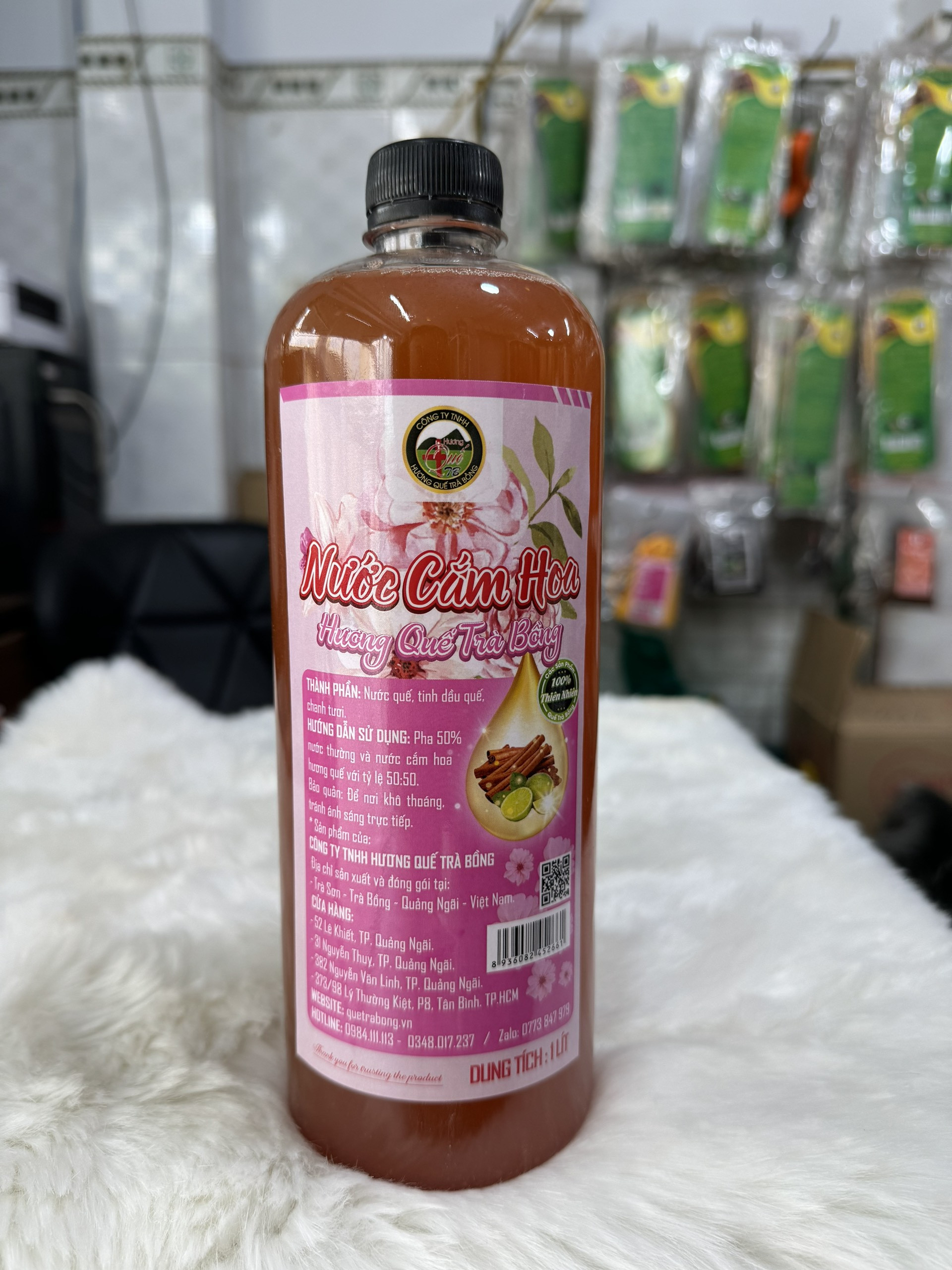 Nước cắm hoa khử mùi - Hương Quế Trà Bồng Quảng Ngãi 1 Lít